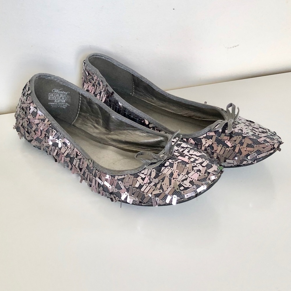 Wanted Confetti Style Shimmering Flats - Picture 10 of 10